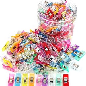 Sewing Clips, 100 Pcs with Plastic Box, Premium Quilting